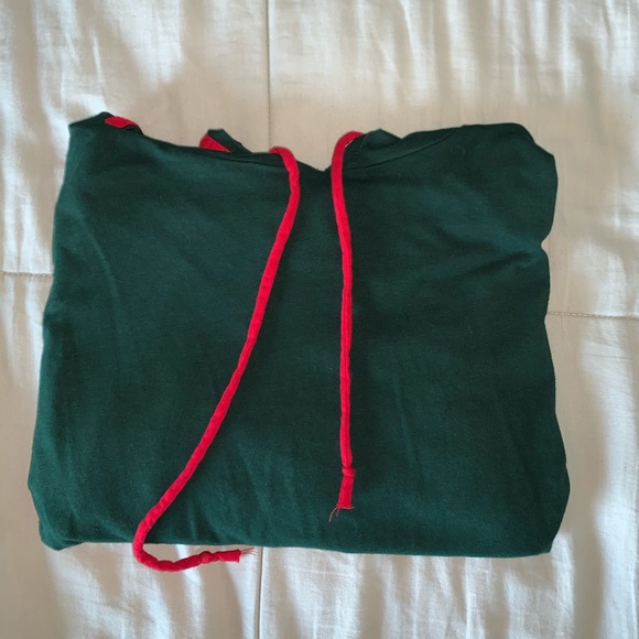 Green Cropped Hoddie - Picture 2 of 5